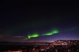 Aurora as seen from Mt Baldy, Eagle River, AK