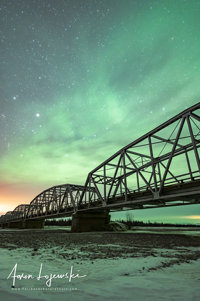 Fairbanks aurora tours Nenana